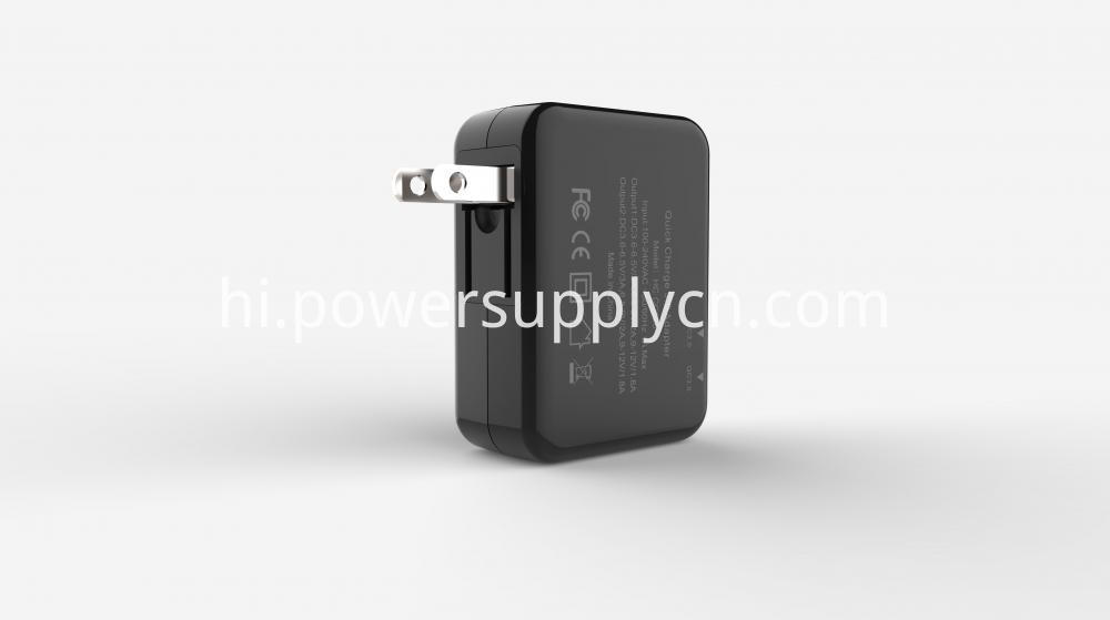 Qc3.0 यात्रा अभियोक्ता qc3.0 travel charger